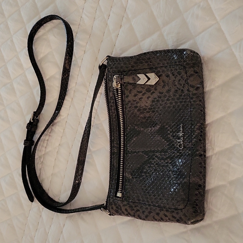 Cole Haan snake skin handbag